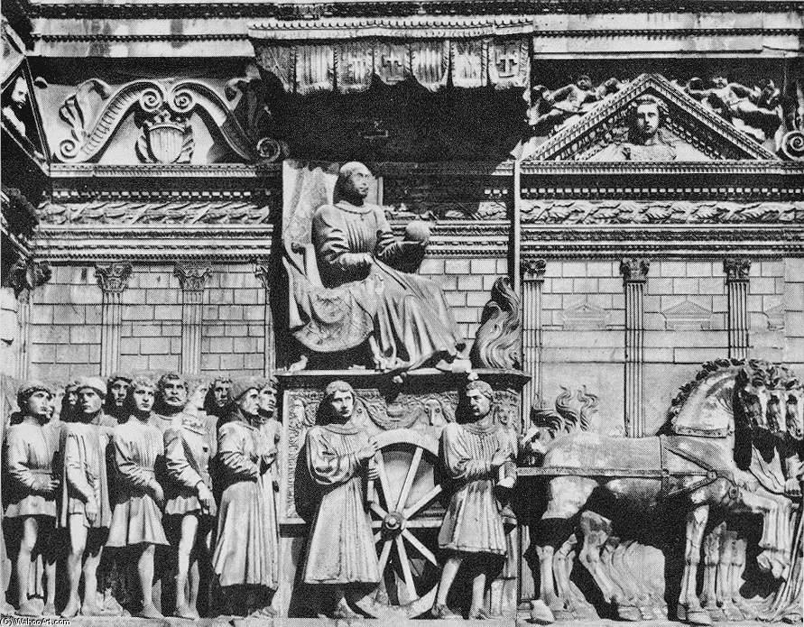 Alfonso Of Aragon In Triumph With His Court (detail) — Francesco Laurana