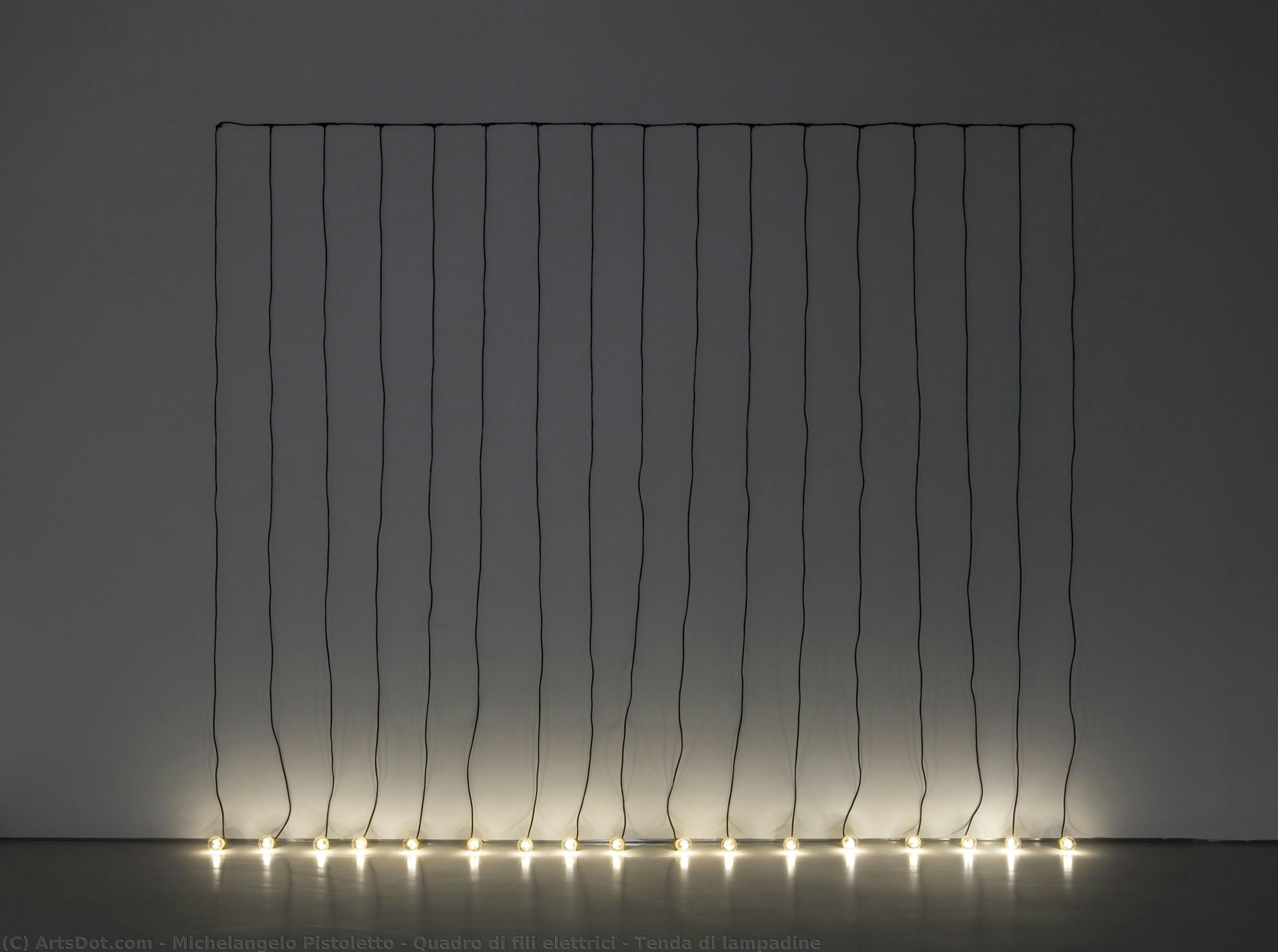 Quadro Di Fili Elettrici – Tenda Di Lampadine — Michelangelo Pistoletto