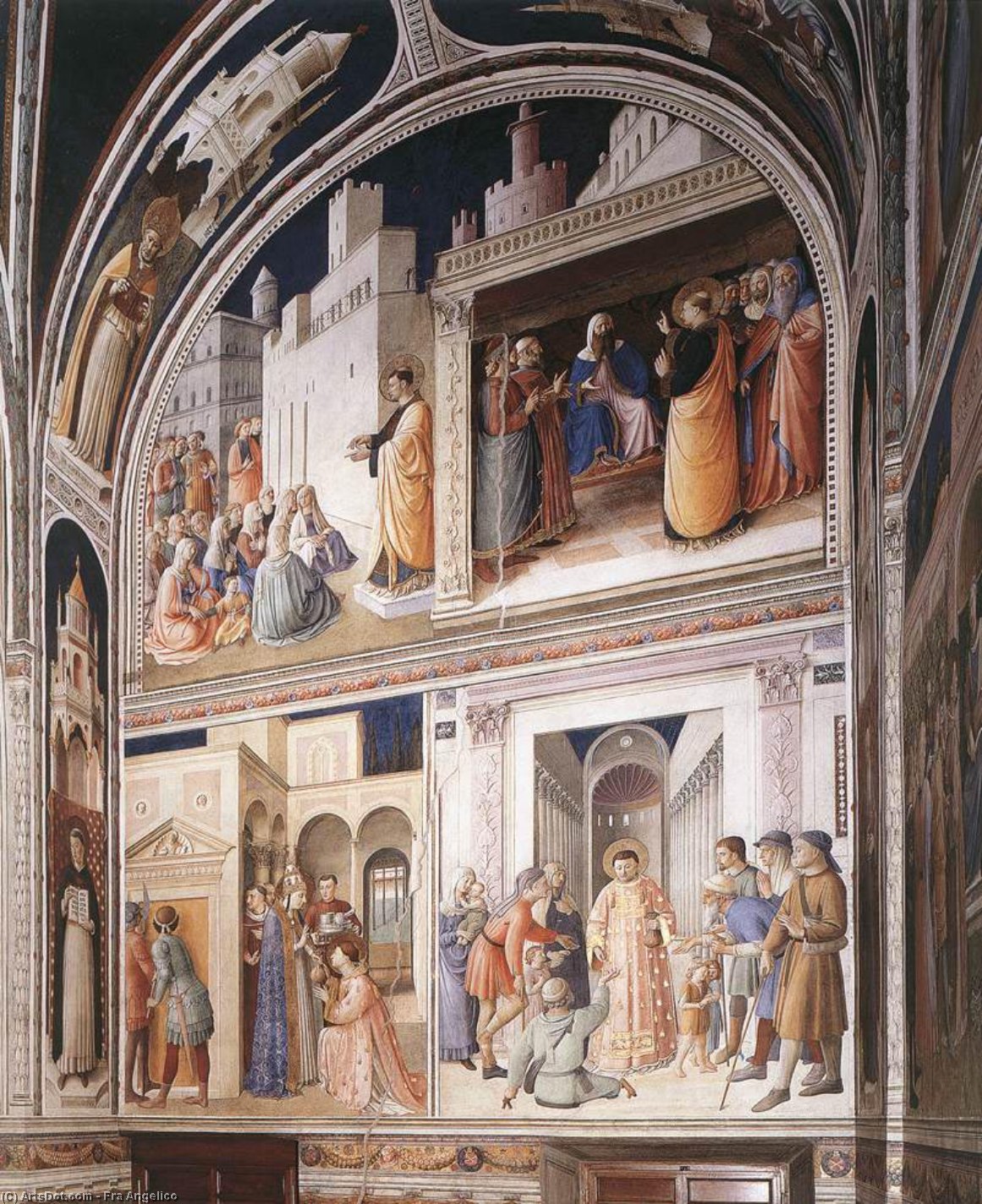 Scenes From The Lives Of Sts Lawrence And Stephen — Фра Анђело