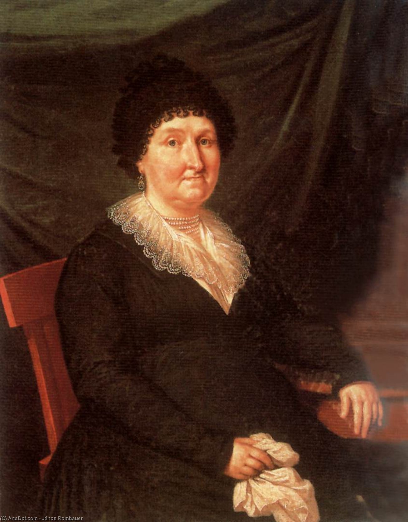 Portrait Of The Wife Of A Nobleman — János Rombauer