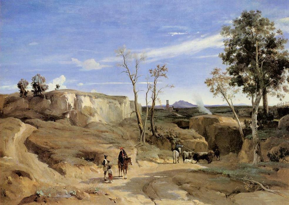 La Cervara, Die Römische Landschaft — Jean-baptiste-camille Corot