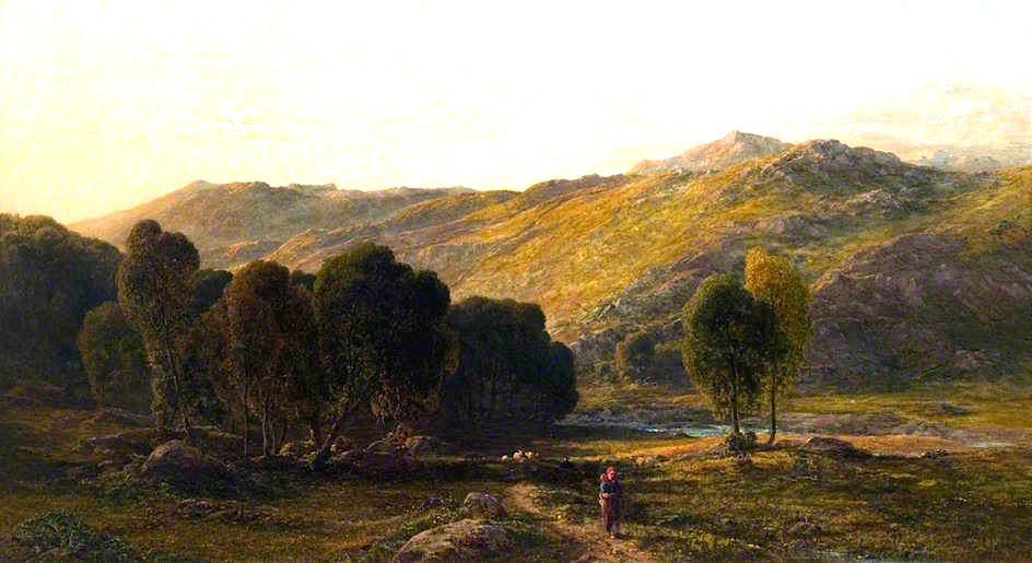 Mountain Scene With A Stream, Wales — Thomas Danby