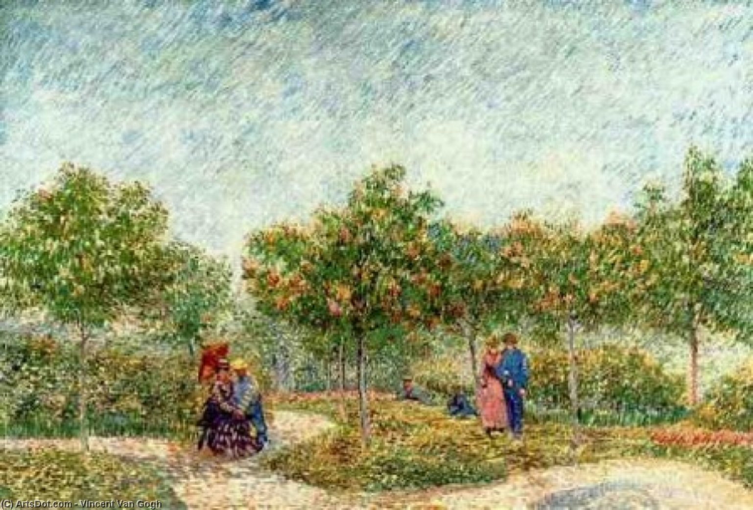 Paare Im Voyer D'argenson Park In Asnières — Vincent Willem Van Gogh