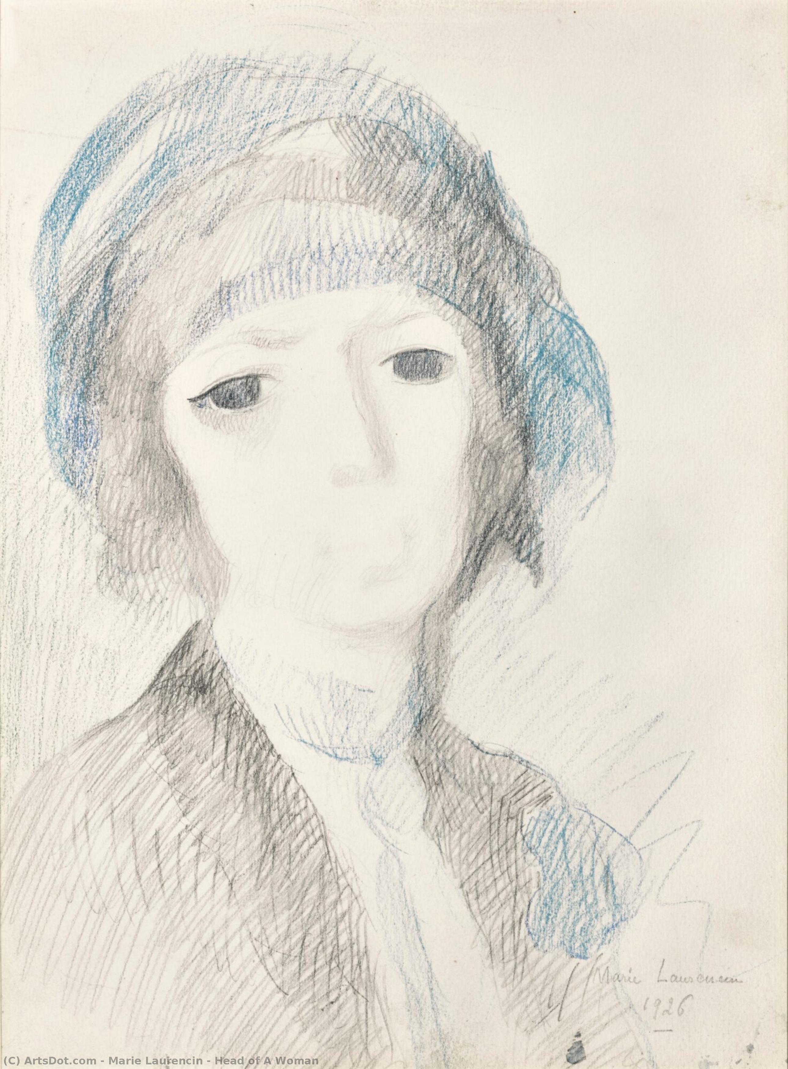 Head Of A Woman — Marie Laurencin