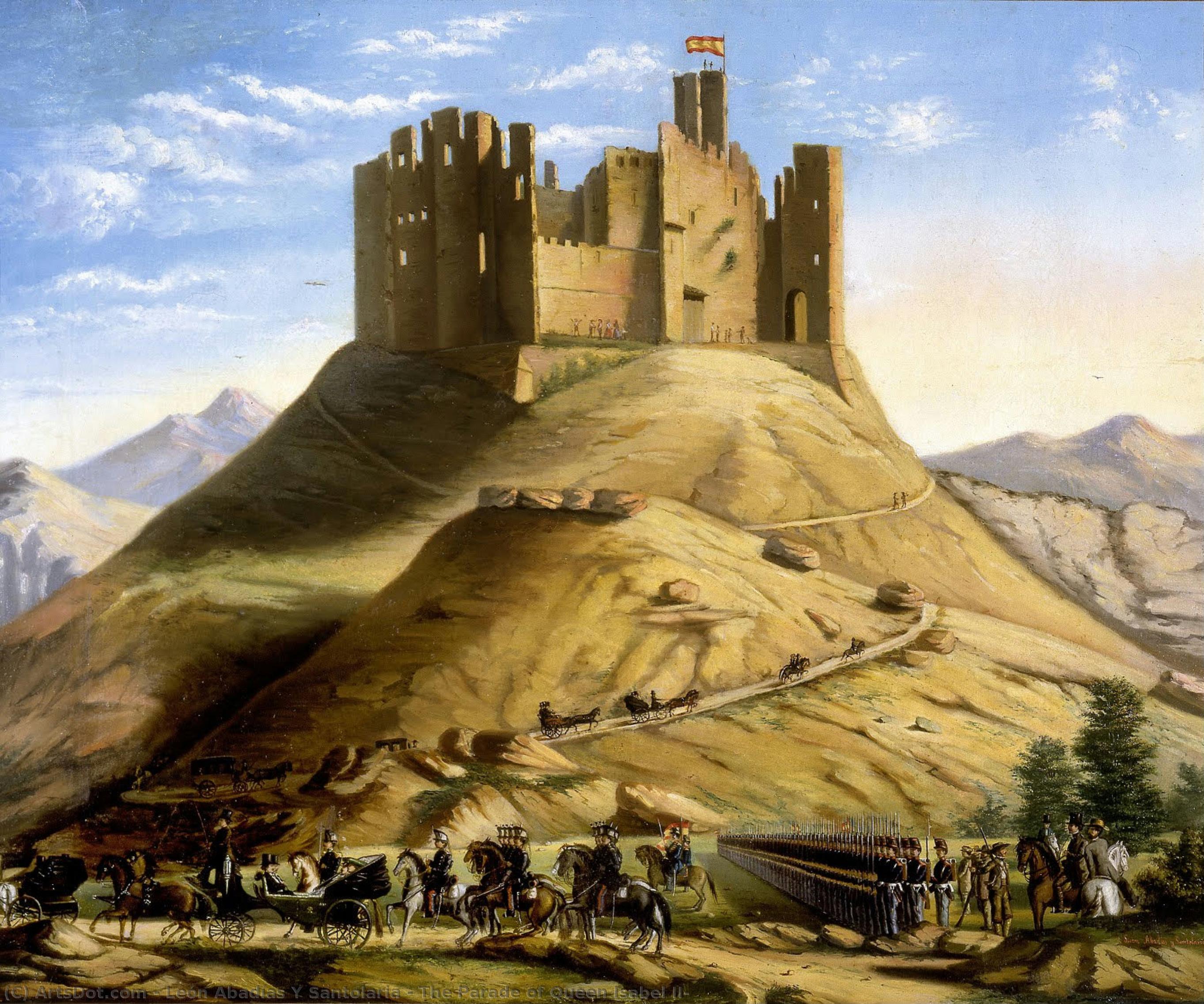 The Parade Of Queen Isabel Ii — León Abadías Y Santolaria