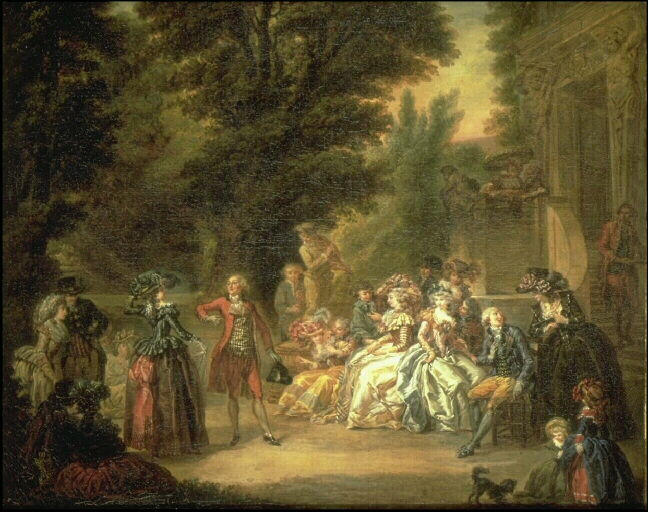 Le Menuet Sous Le Chêne — François Louis Joseph Watteau (watteau De Lille)