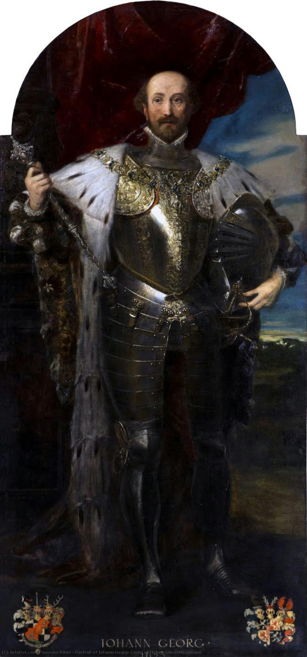 Retrato De Johann Georg, Conde De Hohenzollern-hechingen — Gustav Klimt