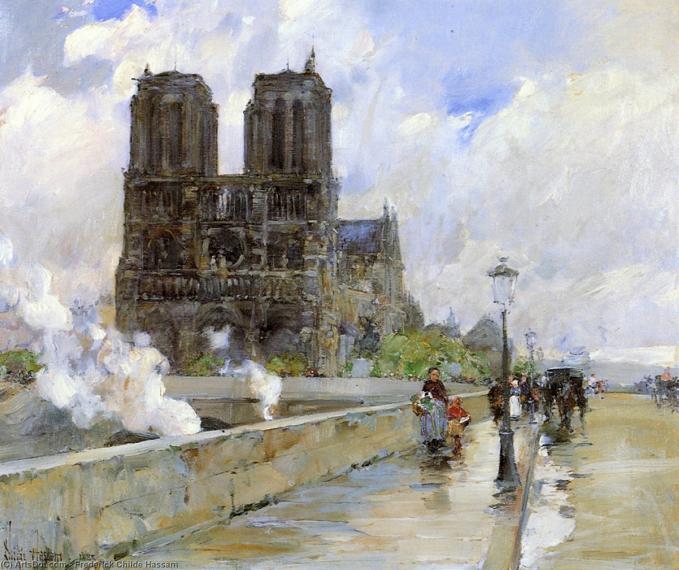 Notre Dame Cathedral, Paris, 1888 — Фредерик Хассам