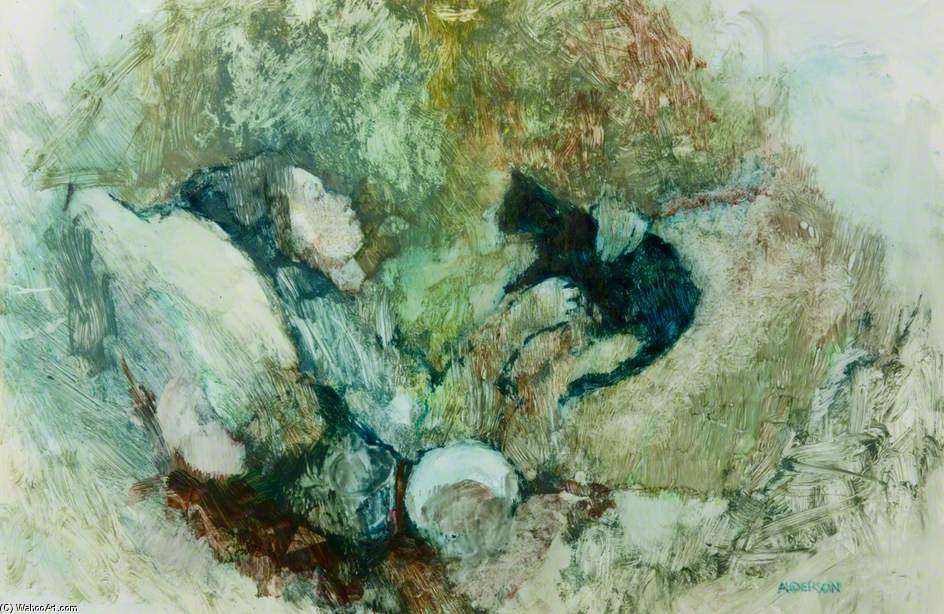 The Girl And The Cat — Anne Anderson