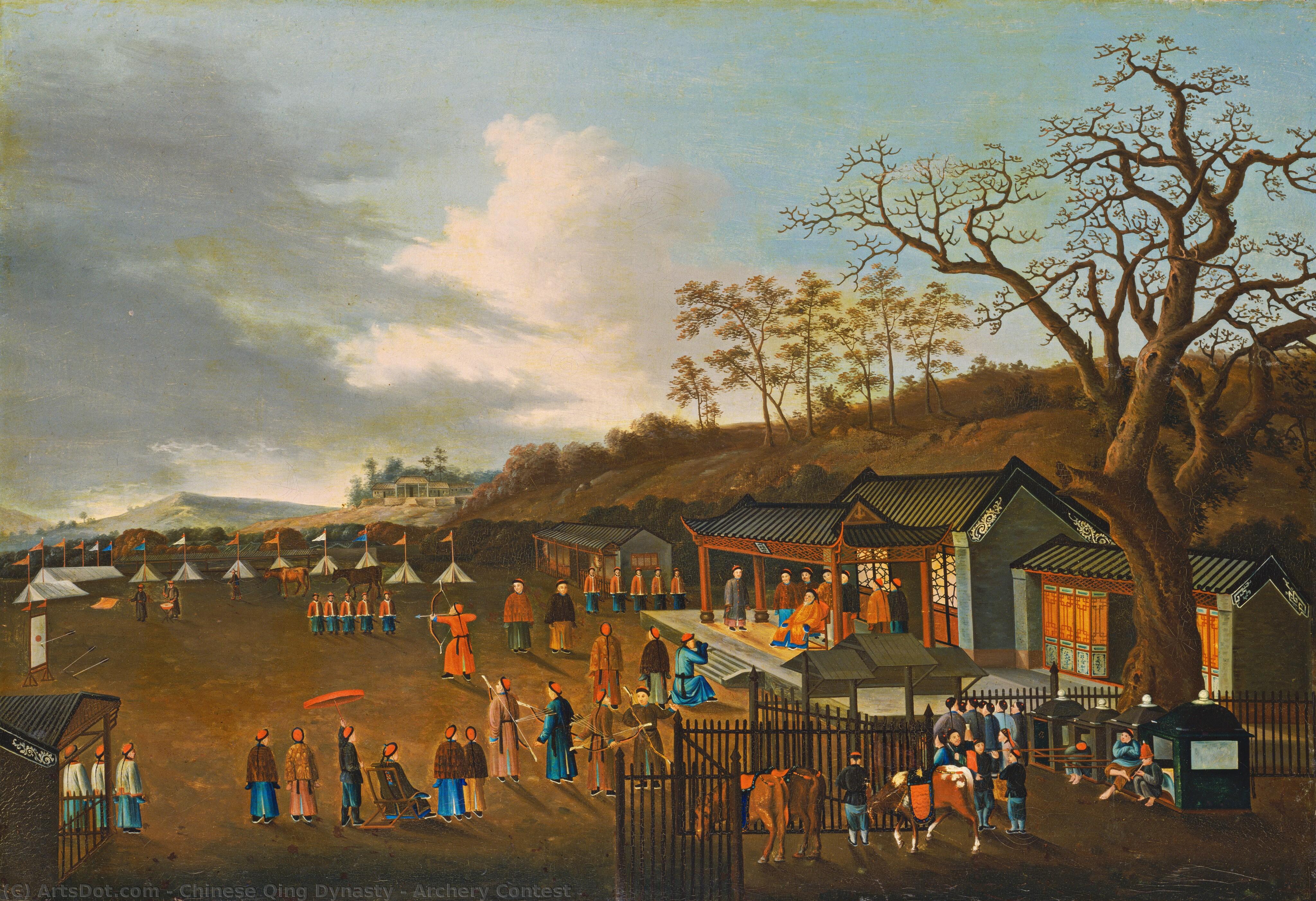 Archery Contest — Chinese Qing Dynasty