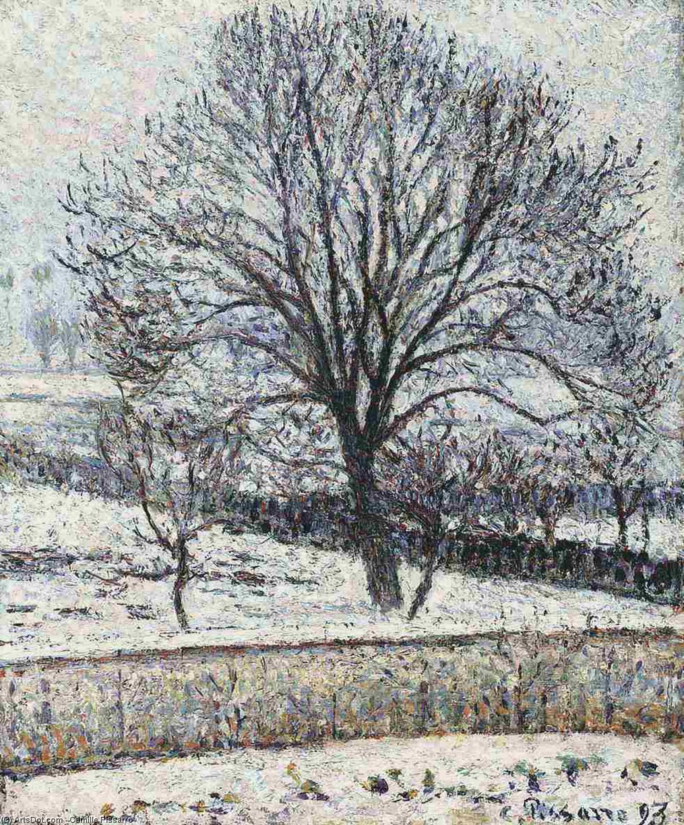 The Thaw, Eragny — Camille Pissarro