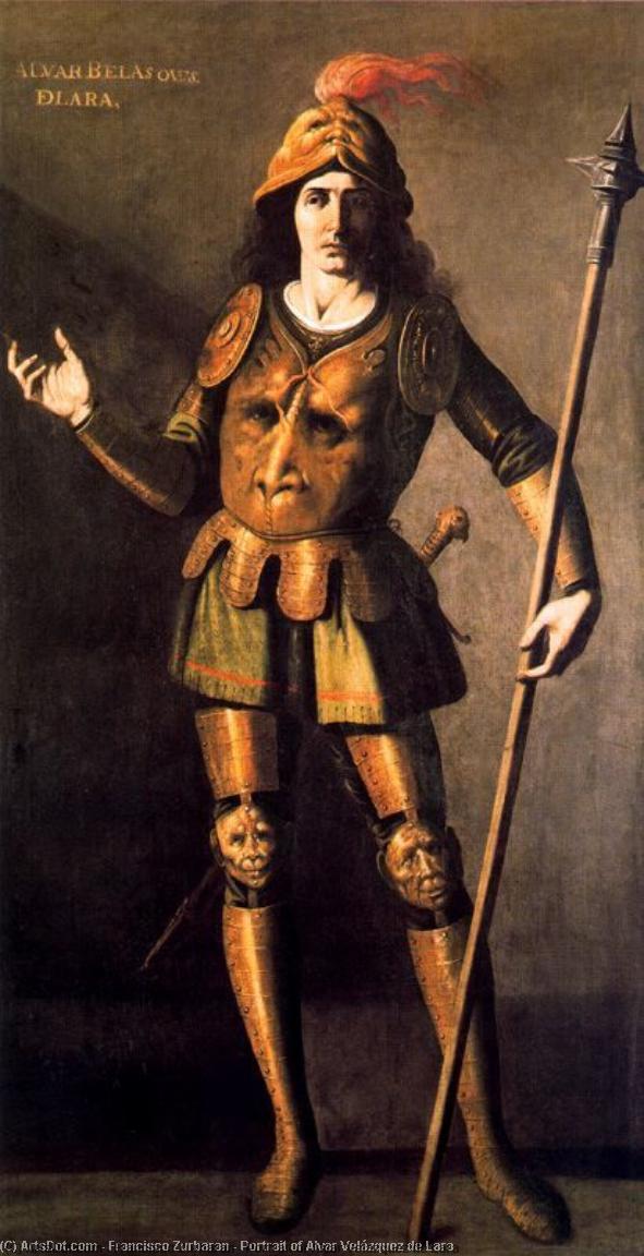 Portrait Of Alvar Velázquez De Lara — Francisco De Zurbarán