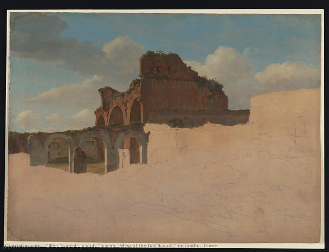 View Of The Basilica Of Constantine, Rome — François Gilles Joseph Closson