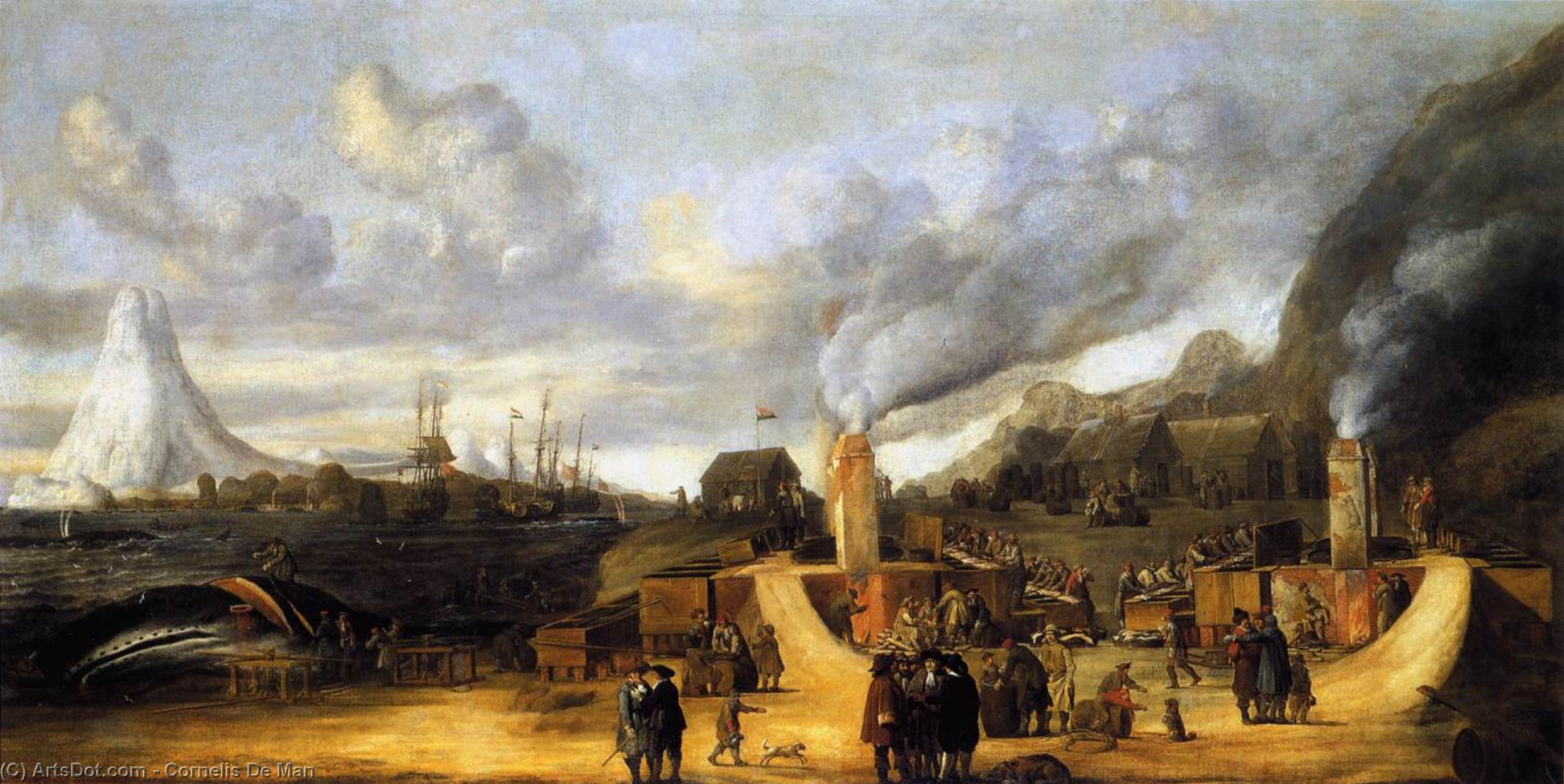 The Whale-oil Factory On Jan Mayen Island — Cornelis De Man