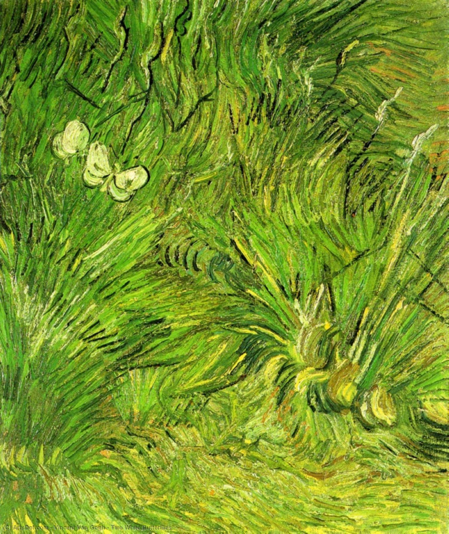 Two White Butterflies — Vincent Willem Van Gogh