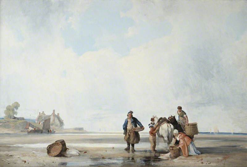 Coastal Scene Of Northern France — Richard Parkes Bonington