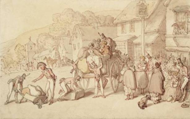 Departure From The Wheatsheaf — Томас Роулендсон