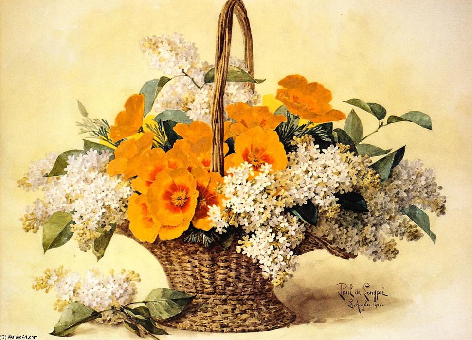 Poppies And Lilac — Raoul De Longpre