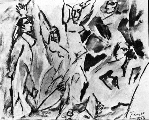 The Girls Of Avignon (study) — Pablo Picasso