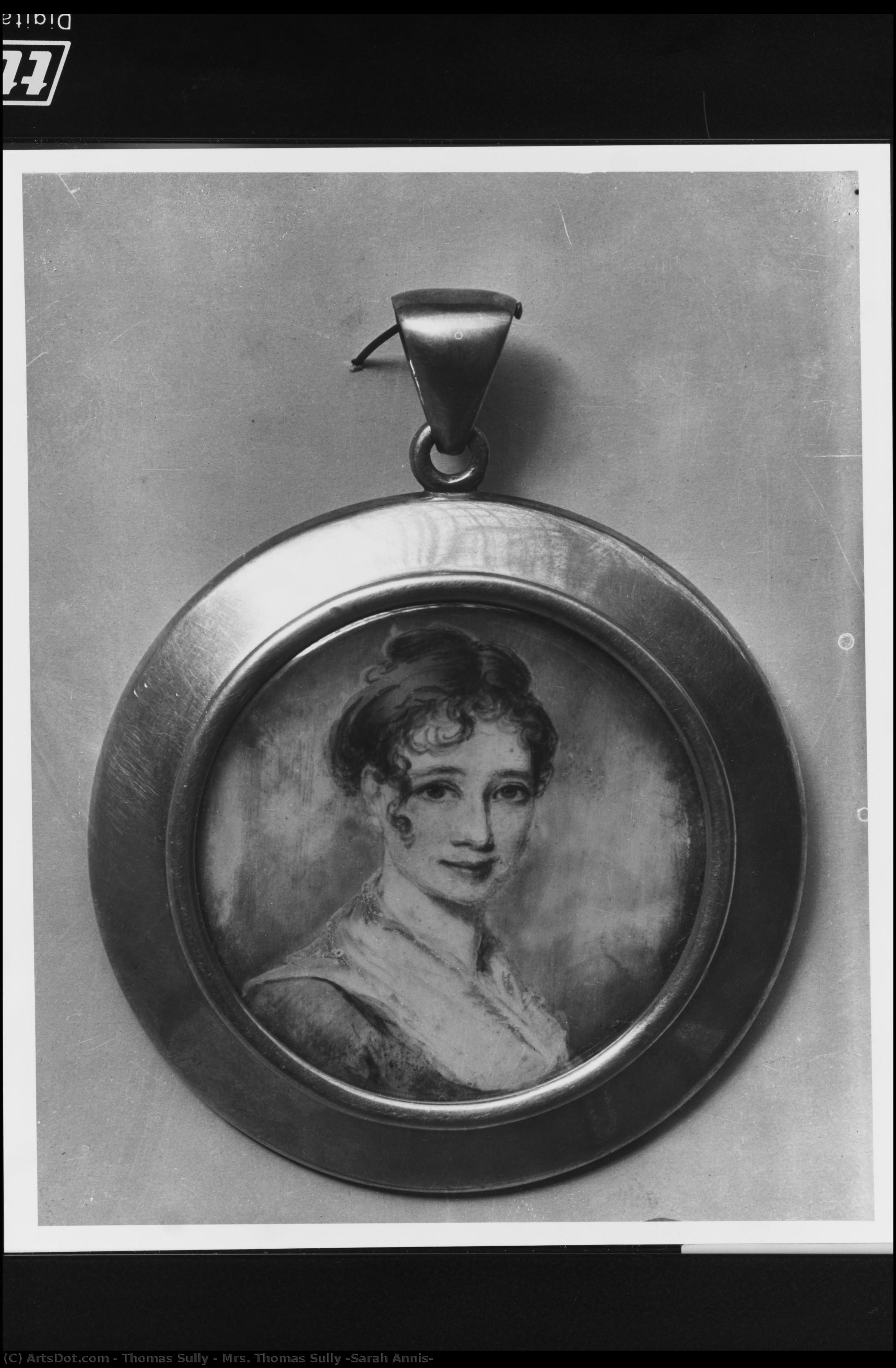 Mrs. Thomas Sully (sarah Annis) — トーマス・サリー