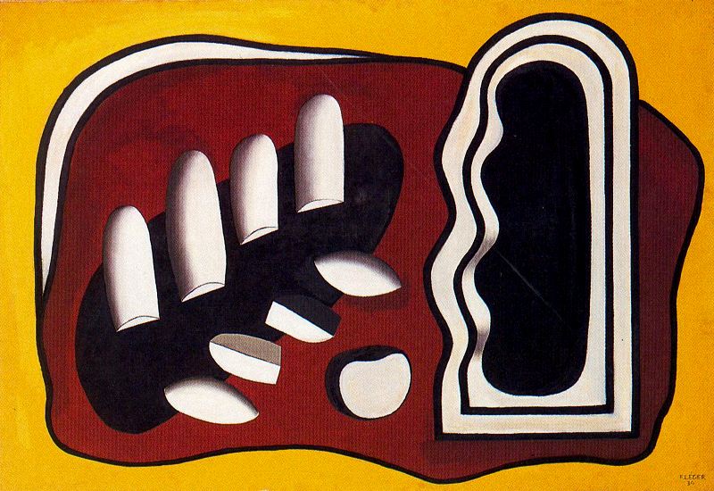 Composition On A Yellow Background — Леже