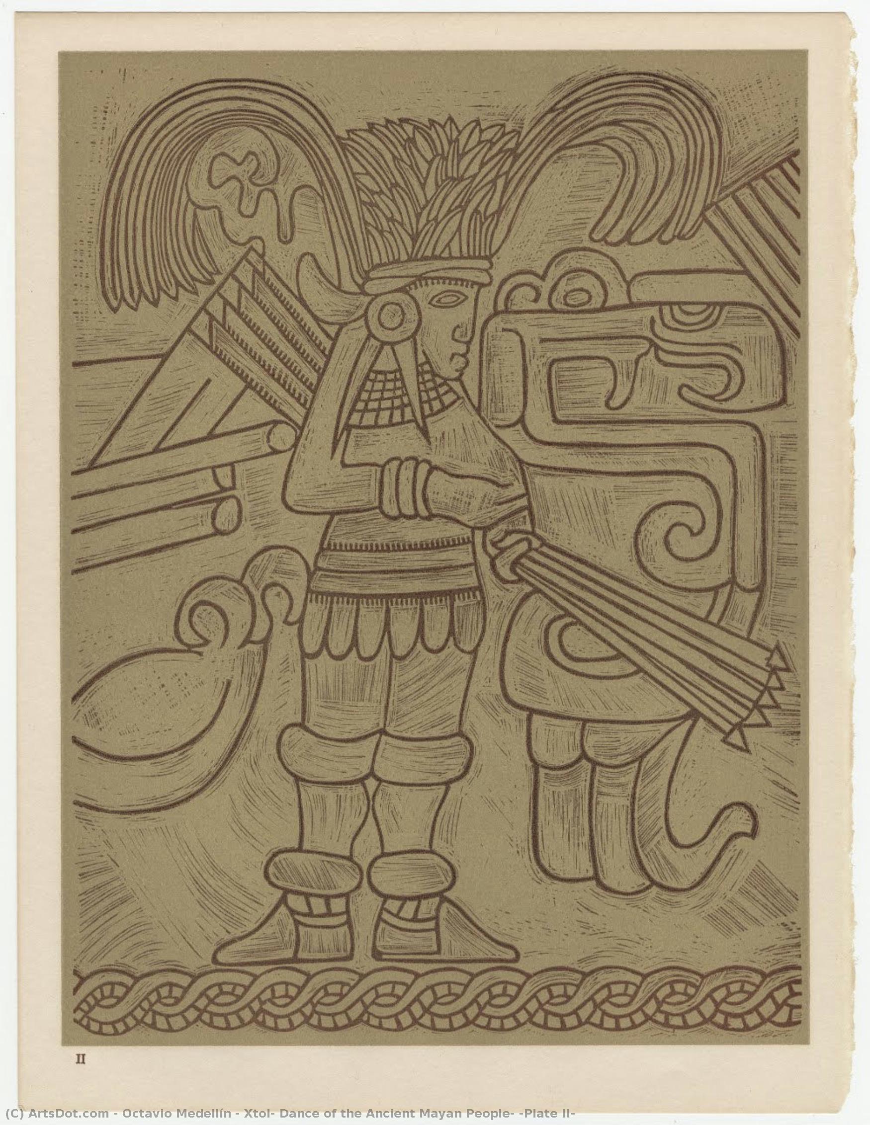 Xtol: Dance Of The Ancient Mayan People, [plate Ii] — Octavio Medellín