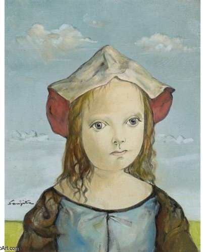 La Fillette Au Ciel Bleu — Léonard Tsuguharu Foujita