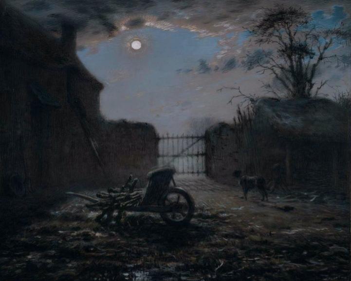 Farmyard Bei Mondlicht — Jean-françois Millet