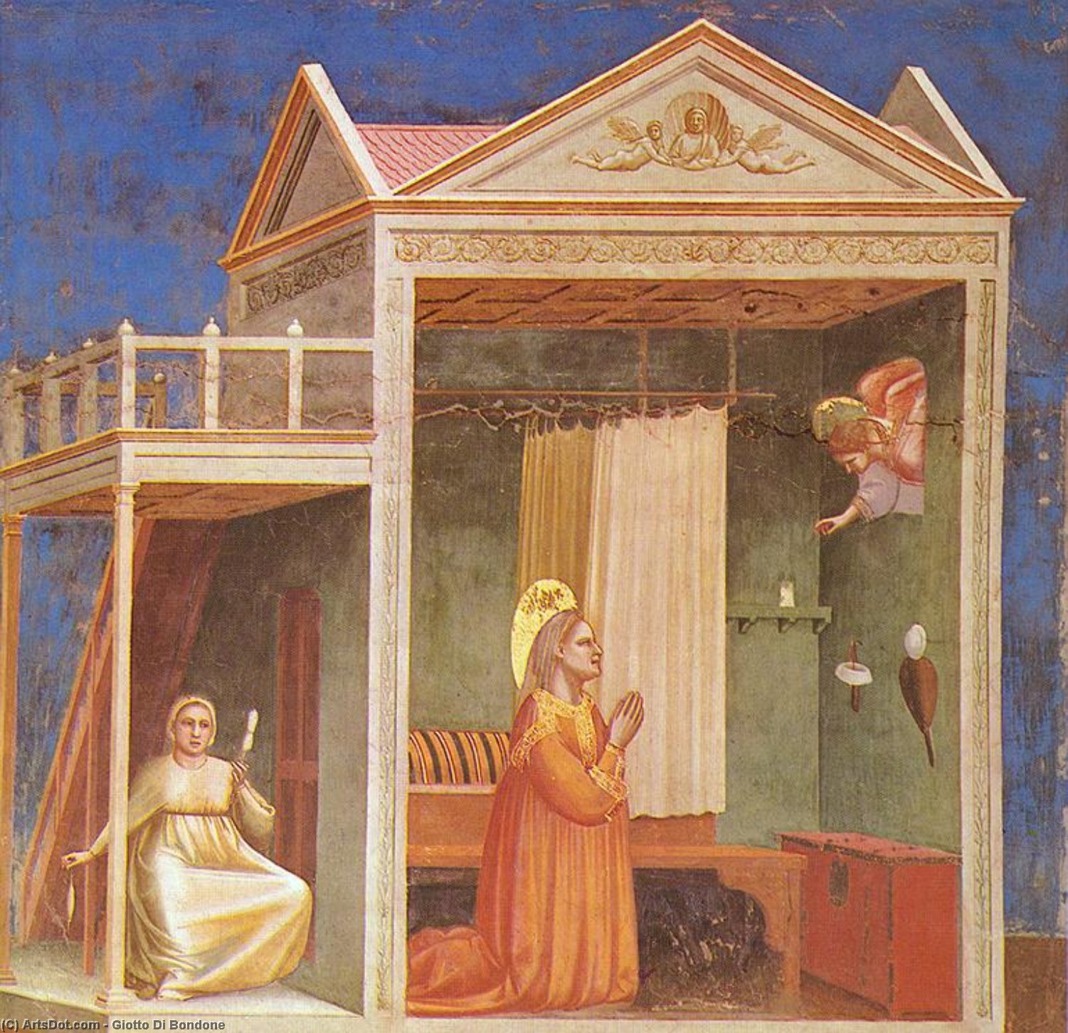 Scrovegni - [03] - Annunciation To St Anne — Giotto Di Bondone
