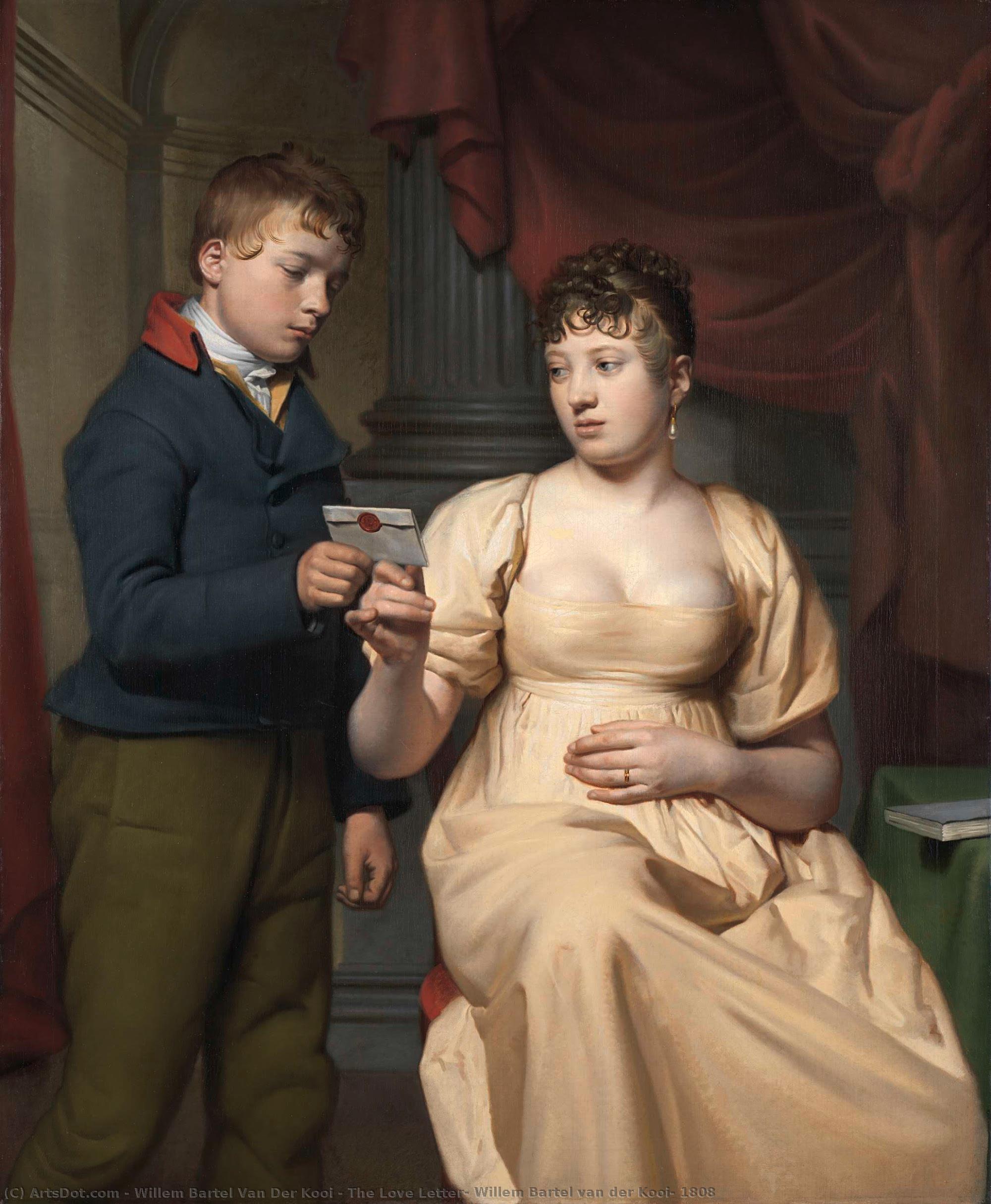 The Love Letter, Willem Bartel Van Der Kooi, 1808 — Willem Bartel Van Der Kooi