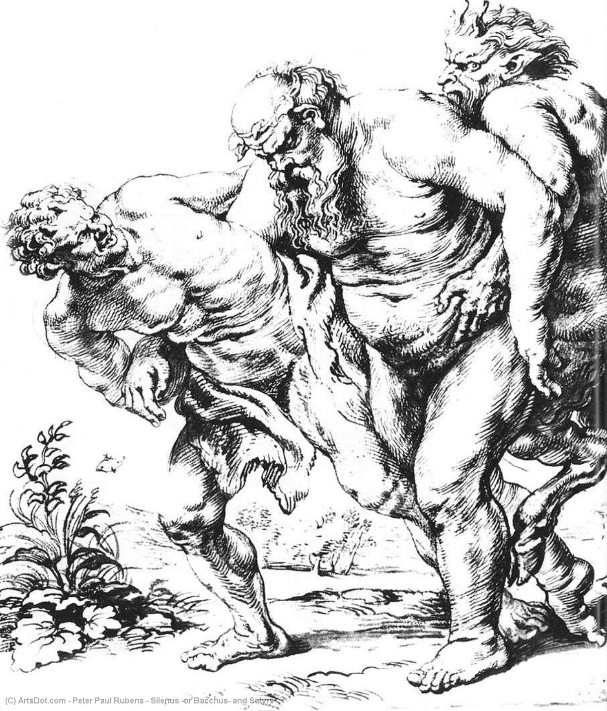 Silenus (or Bacchus) And Satyrs — Peter Paul Rubens