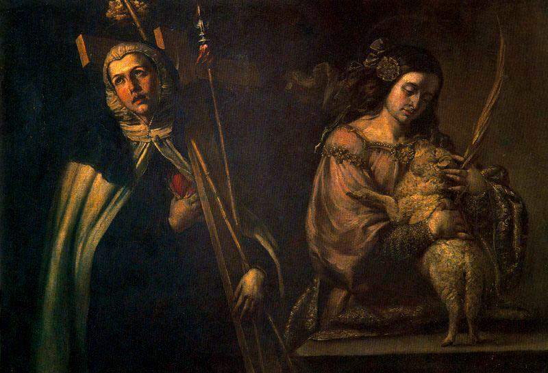 Santa Maria De Pazzis Y Santa Inés — Juan De Valdés Leal