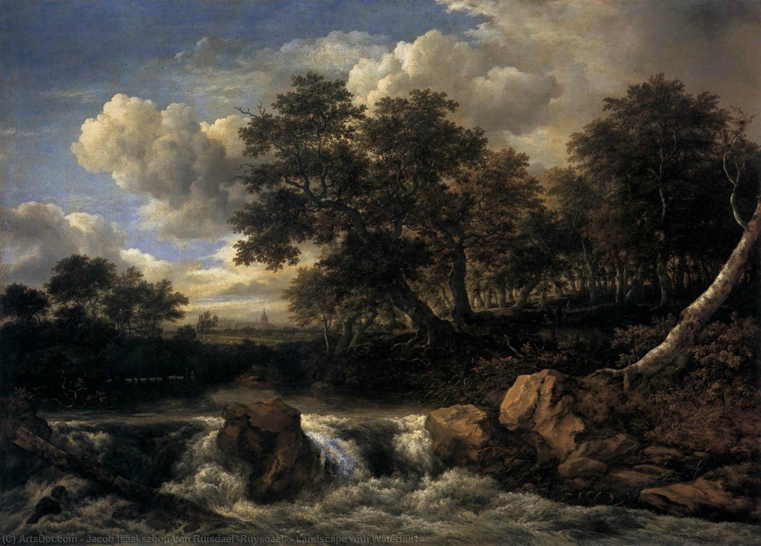 Landscape With Waterfall1 — Jacob Isaackszoon Van Ruisdael