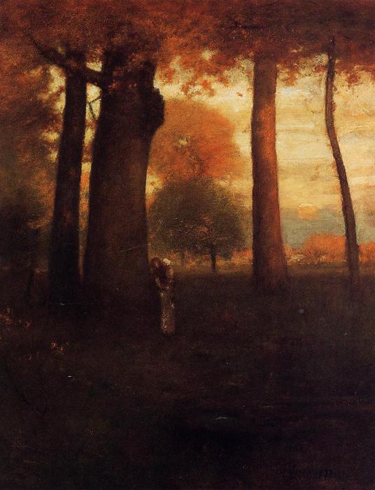 Sunset, Golden Glow — George Inness