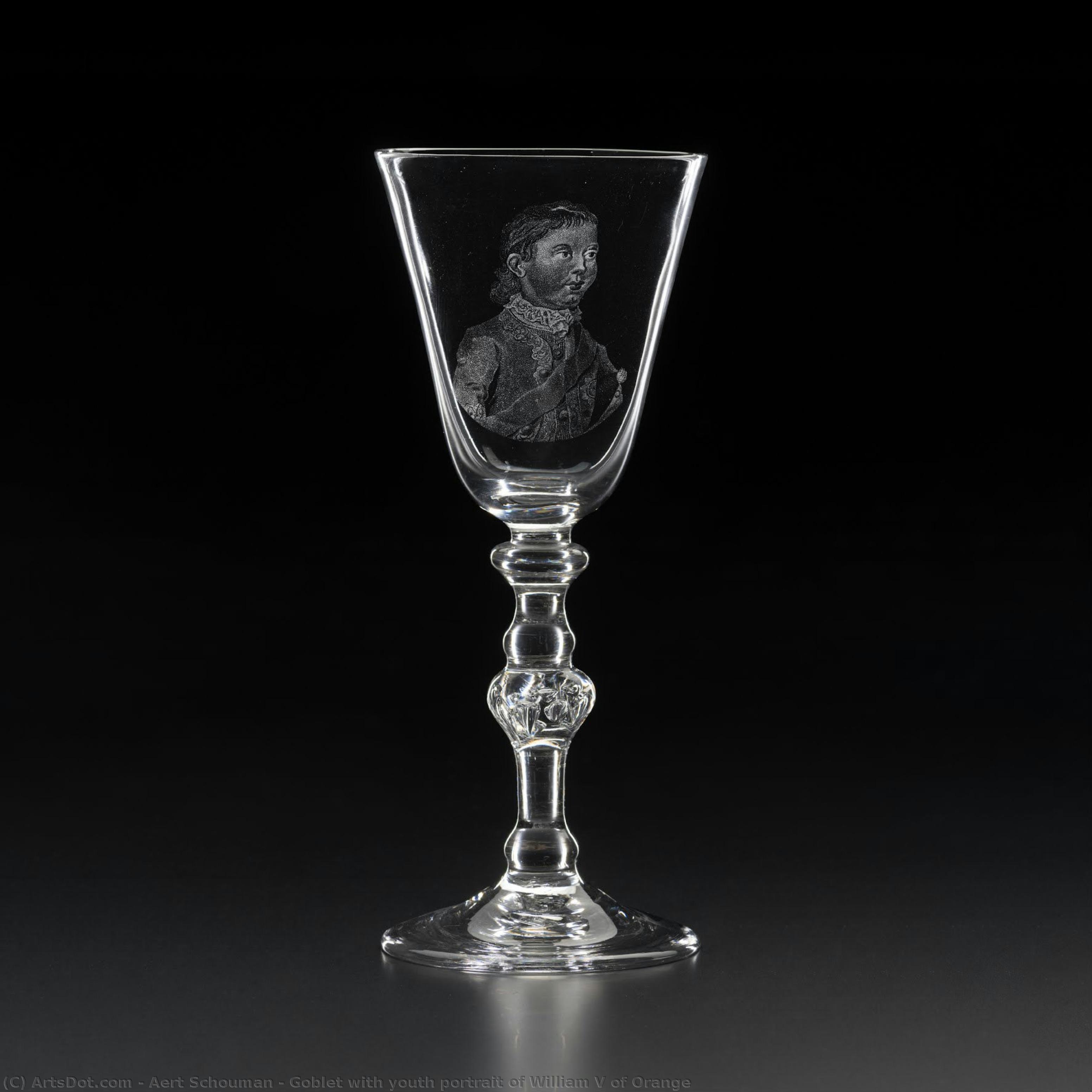 Goblet With Youth Portrait Of William V Of Orange — Aert Schouman
