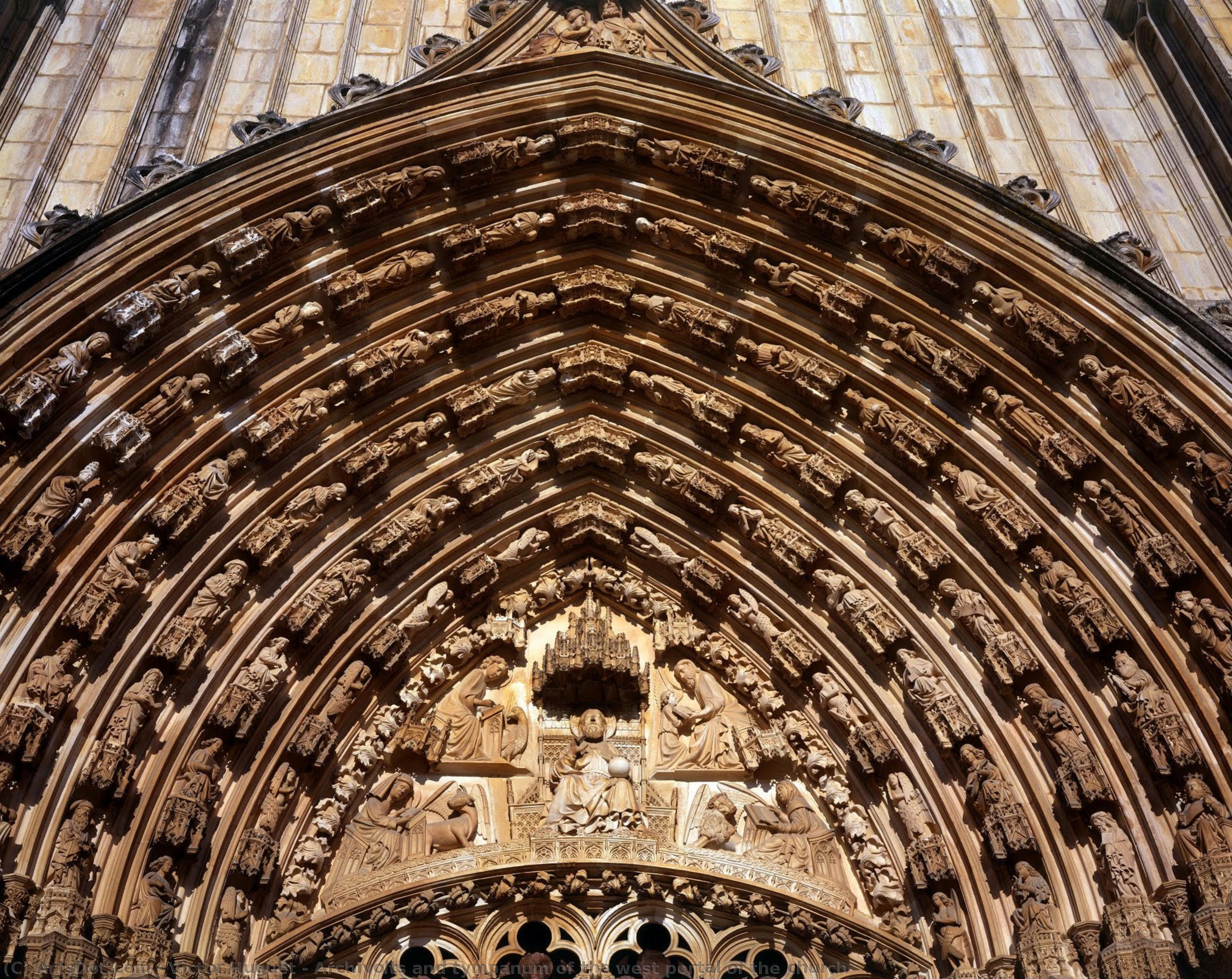 Archivolts And Tympanum Of The West Portal Of The Church — Victor Huguet