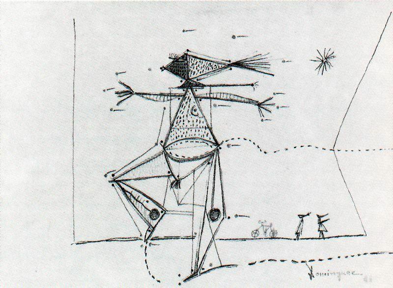 Album Of 14 Drawings — Oscar Dominguez