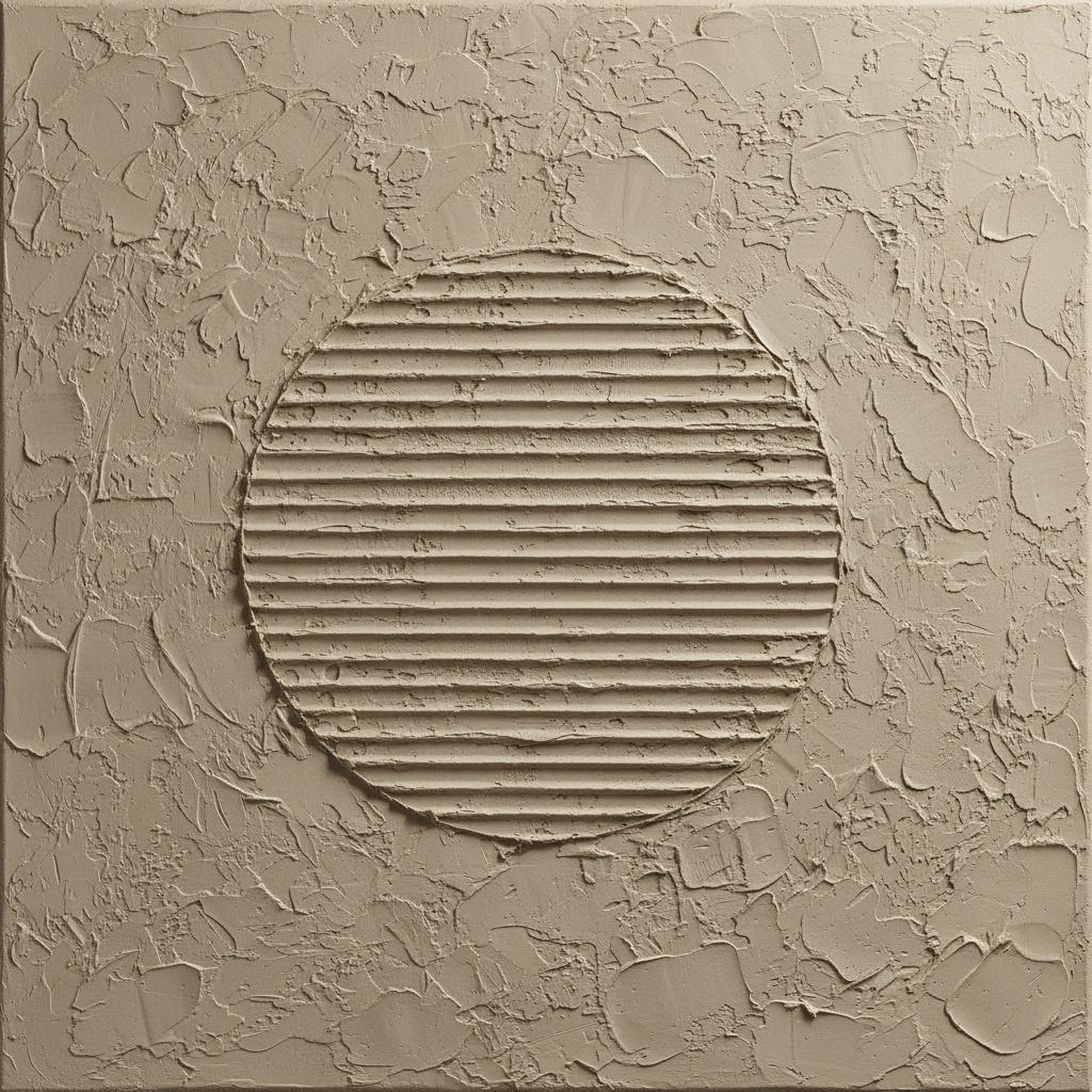 Monolithic Resonance In Sanded Relief: A Singular Study Of Geometric Serenity — David Moreau