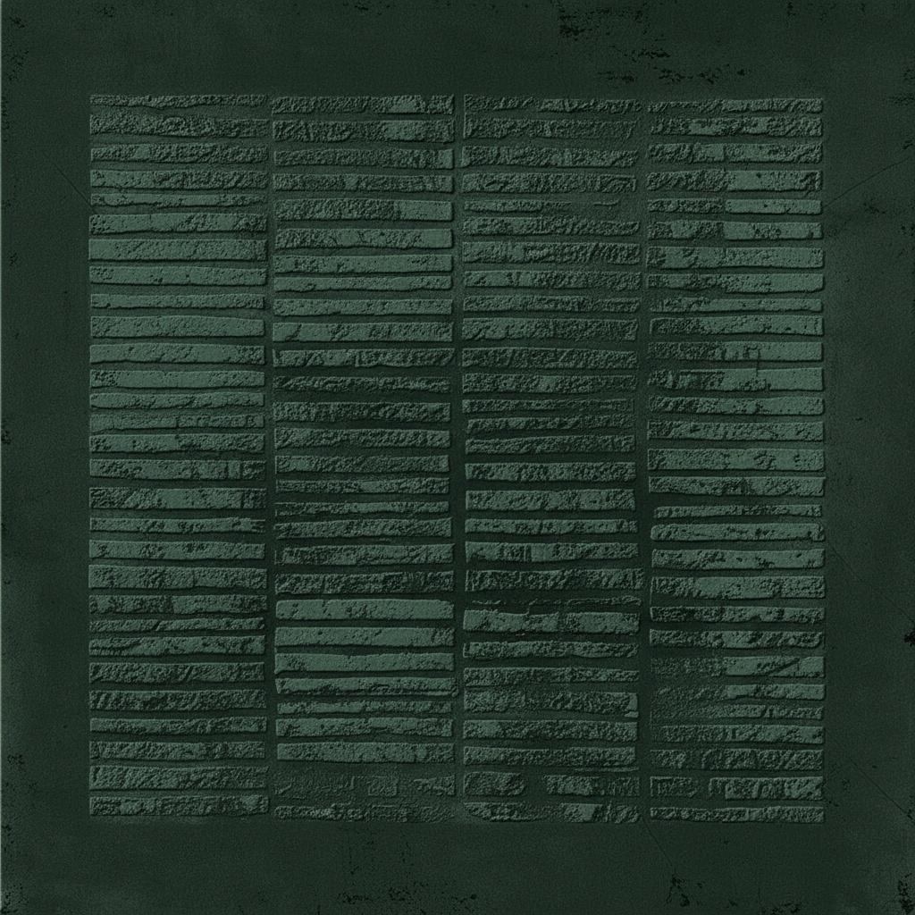 Monolithic Echoes In Forest Green: A Singular Study Of Weathered Stone And Silence — Laurent Vionnet