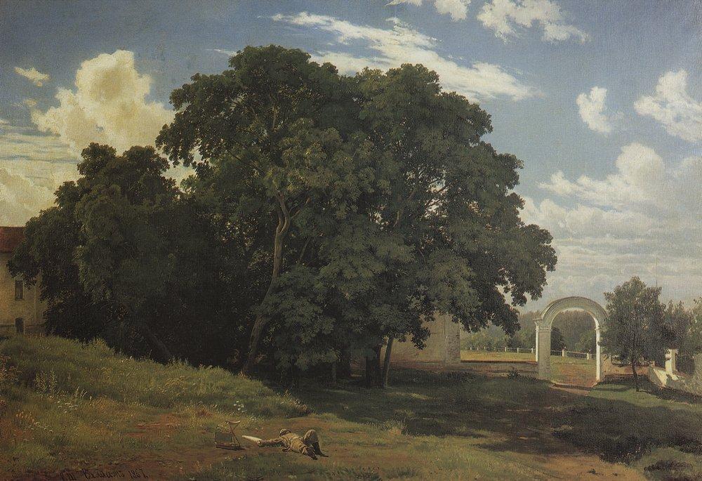 At The Church Fence. Balaam — Ivan Ivanovich Shishkin