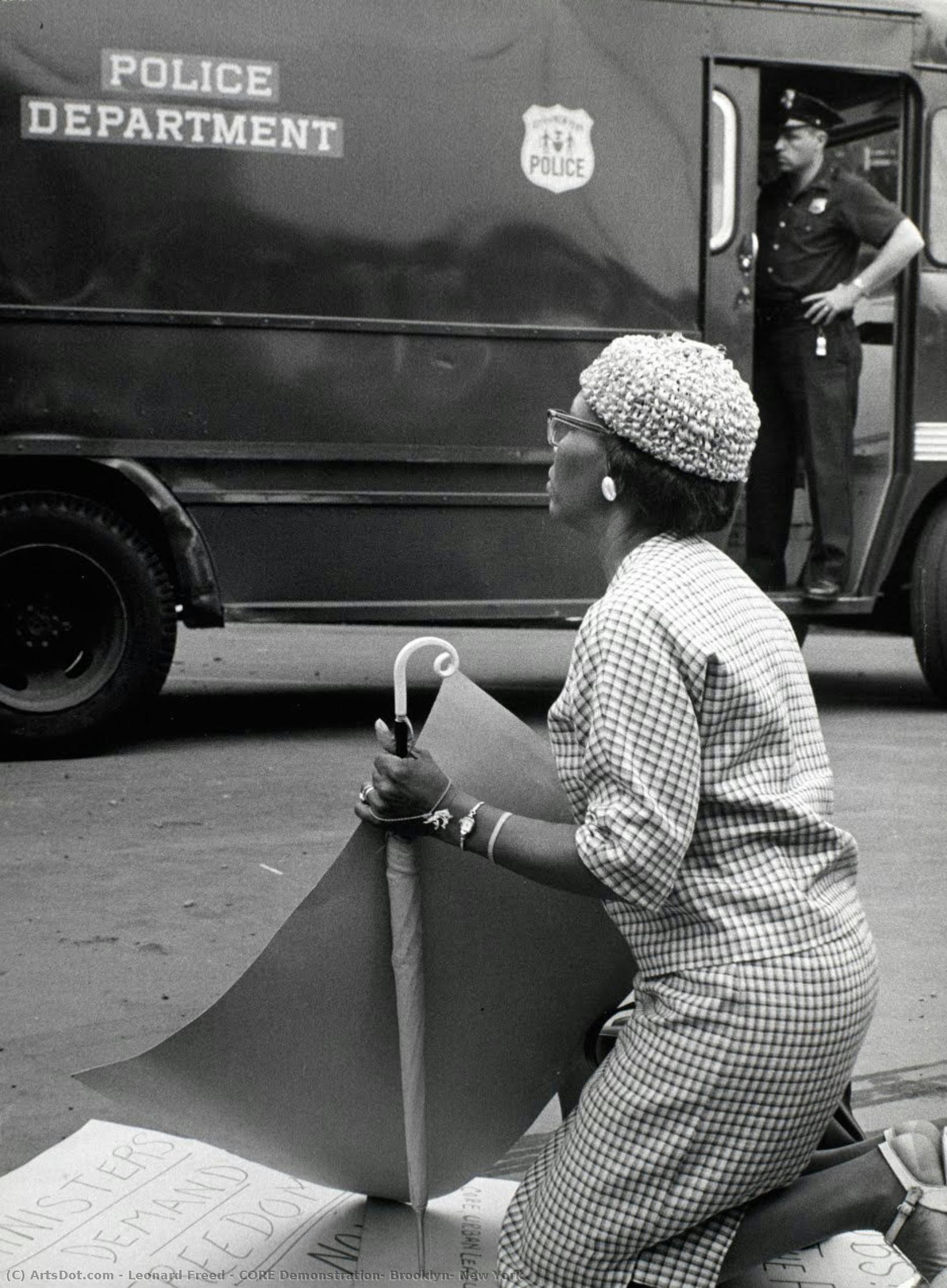 Core Demonstration, Brooklyn, New York — Leonard Freed