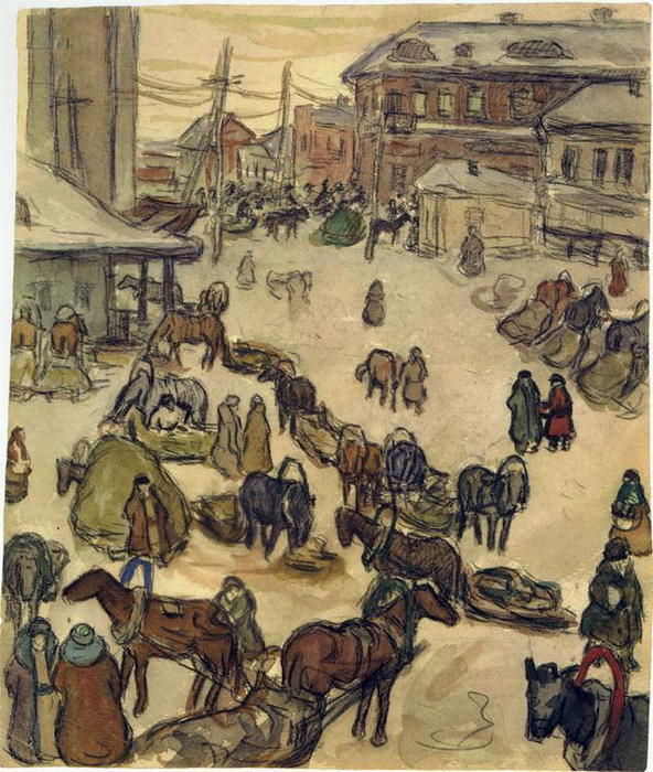Winter In Kursk — Aleksandr Dejneka