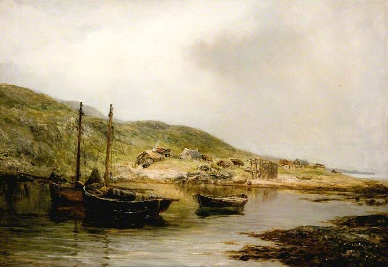 A Fishing Village, Skye — James Docharty