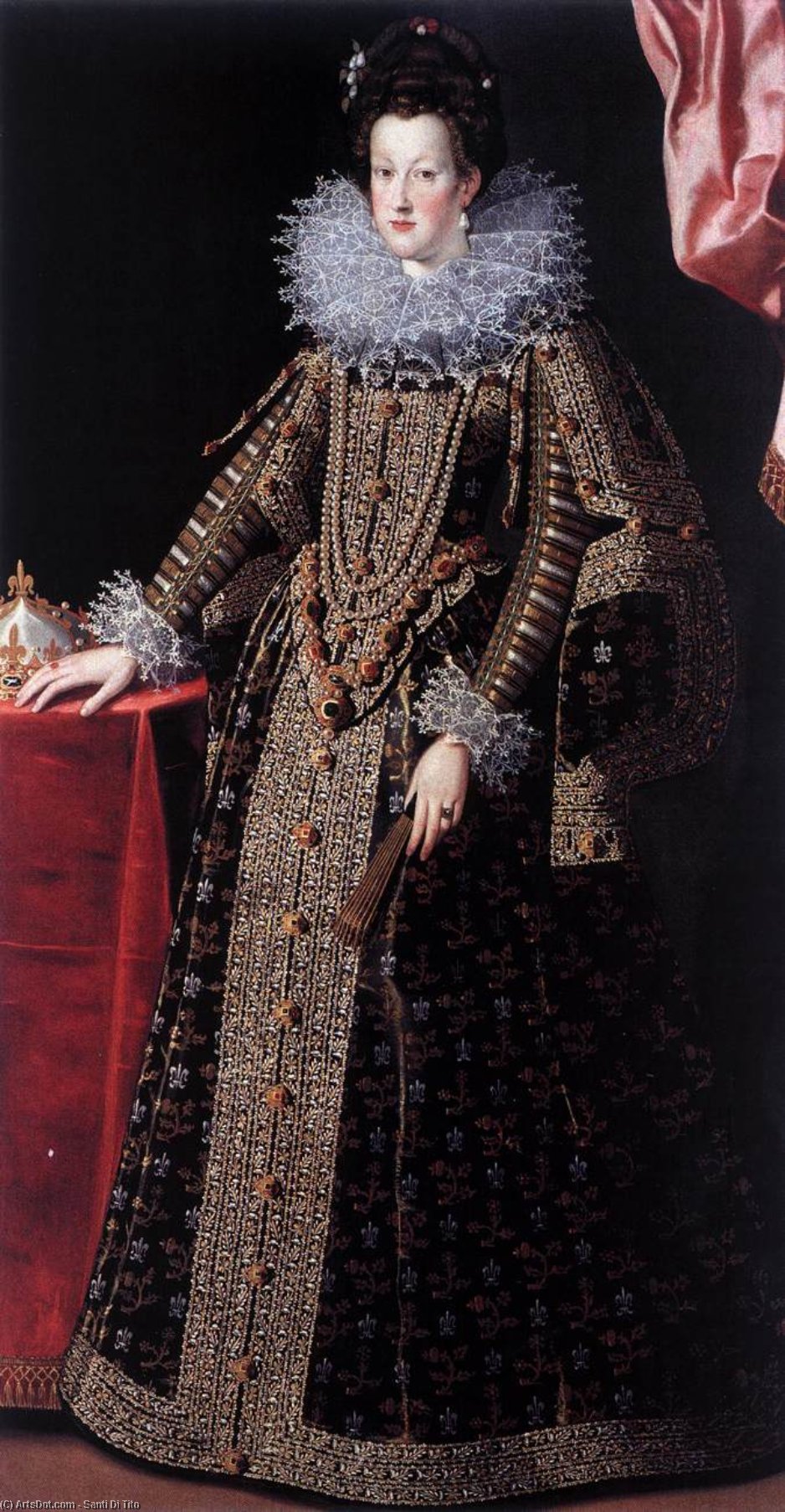 Portrait Of Maria De' Medici — Santi Di Tito