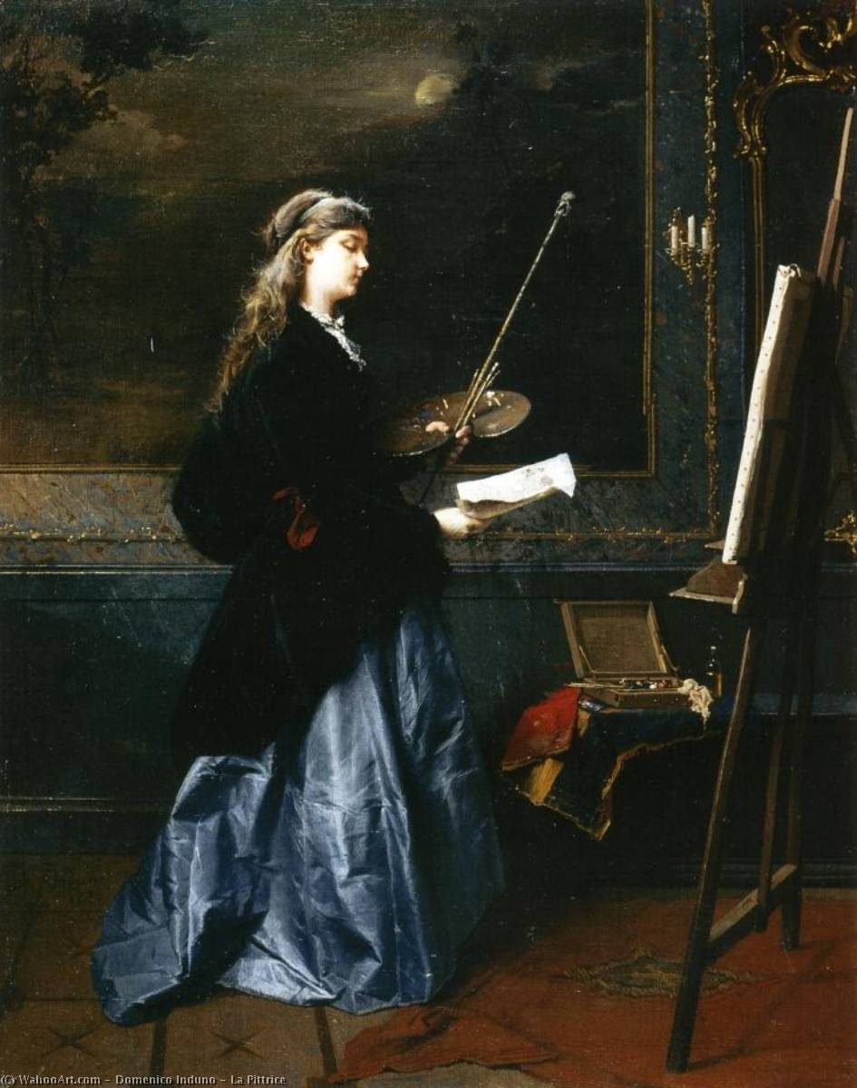 La Pittrice — Domenico Induno