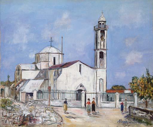 Church Of Paphos (chypre) — Maurice Utrillo