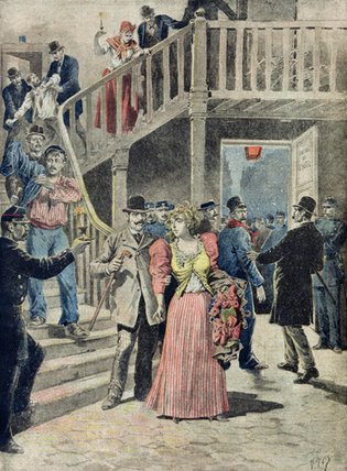 The Arrest Of Prostitutes In Parisian Hotels — Henri Meyer