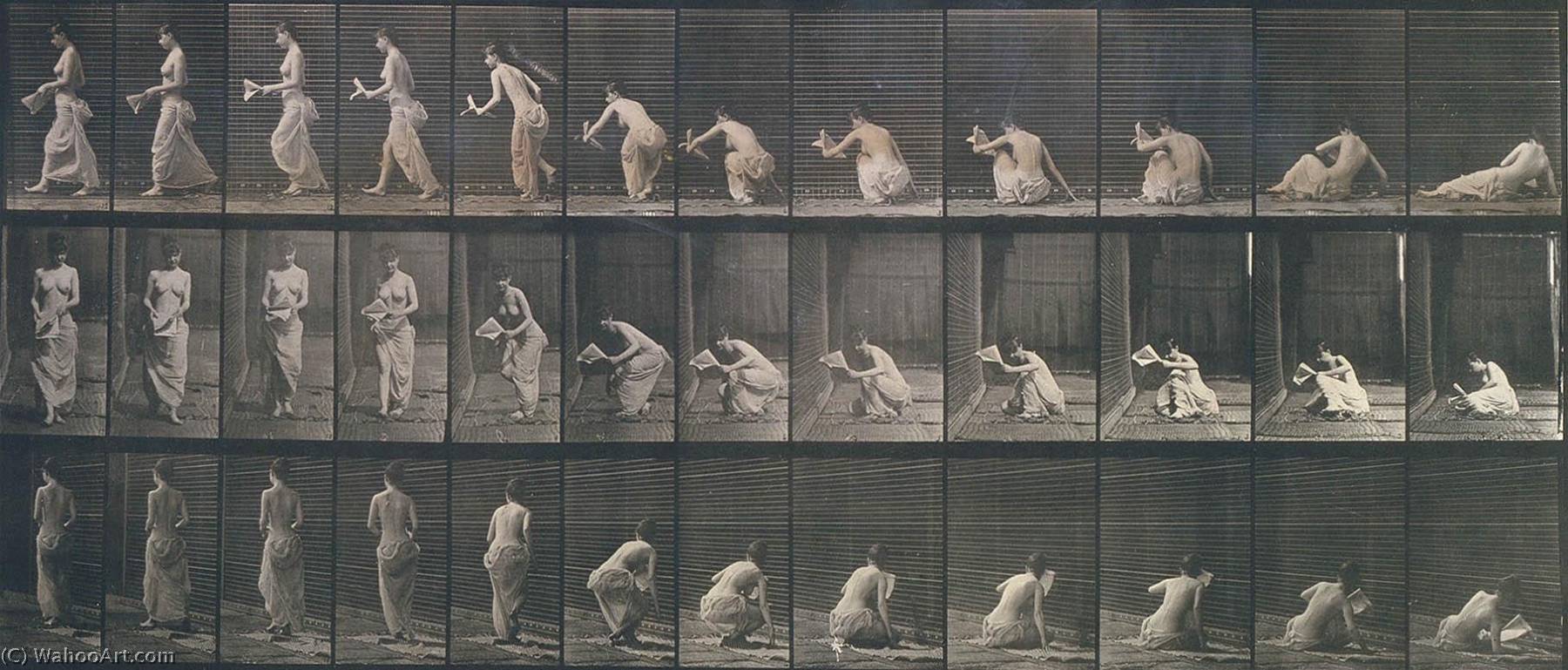 Woman Rising From Sitting On Ground, From The Book Animal Locomotion — Eadweard J Muybridge