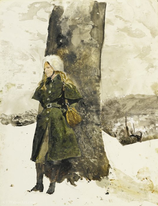 In The Orchard (helga In Orchard) — Andrew Newell Wyeth