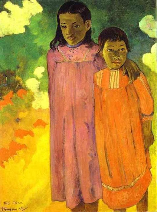 Piti Teina (also Known As Two Sisters) — Eugène Henri Paul Gauguin